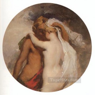 Desnudo Painting - Ninfa y sátiro William Etty desnudos
